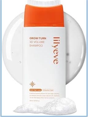 lilyeve GrowTurn 3D Volume Shampoo with Built-in Brush – For Thinning Hair